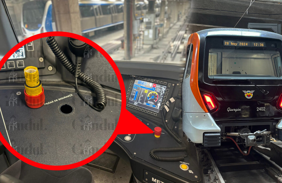 Explicațiile halucinante oferite de Alstom după ce mecanicii Metrorex au rămas în mână cu maneta pentru frâna de siguranță