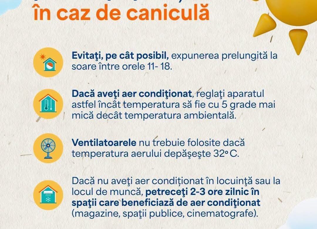Alertă de caniculă extremă. Ministerul Sănătății cere activarea planurilor de protecție a populației