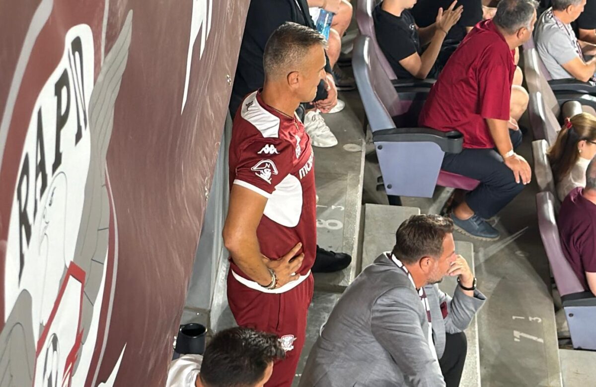 Daniel Pancu, un car de nervi în timpul derby-ului Rapid