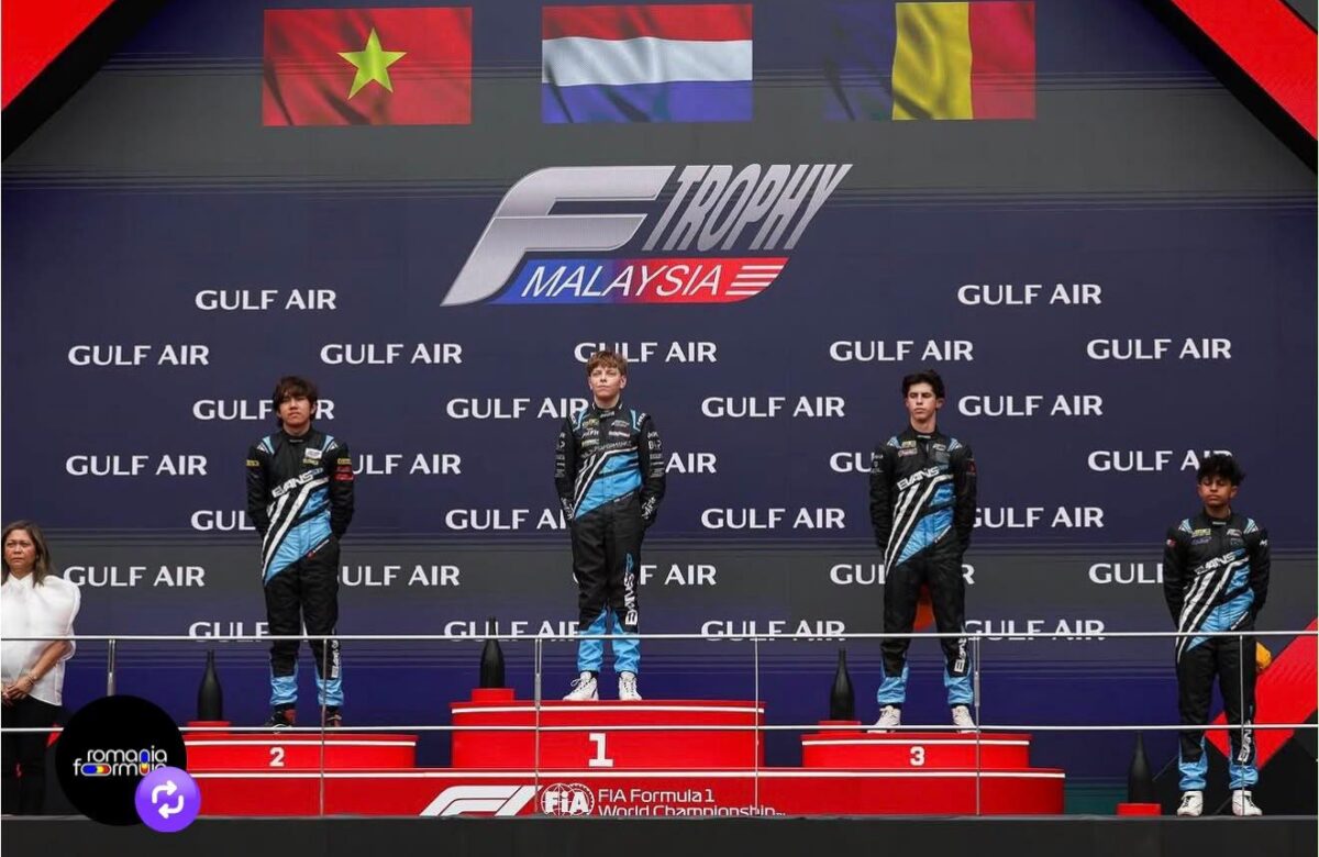 Pilotul David Cosma Cristofor scrie istorie la Sepang: podium pentru România în weekendul de Formula 1 Bahrain Grand Prix